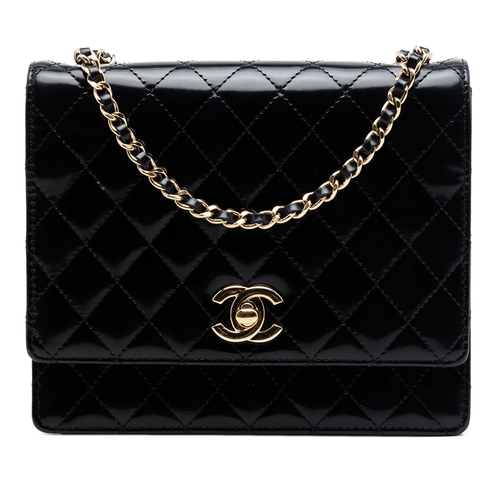 Patent leather handbag