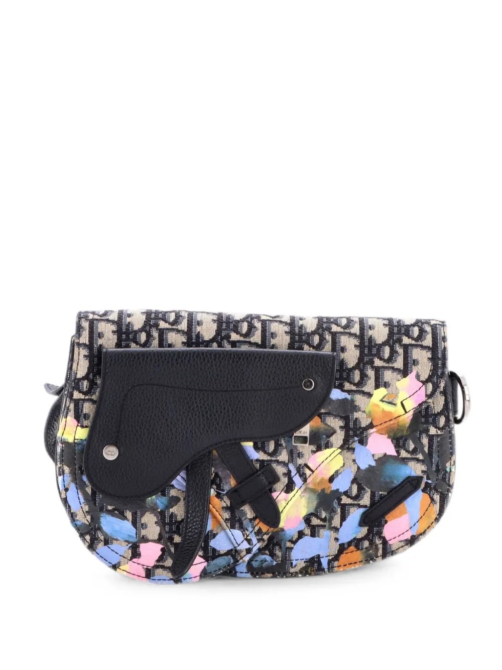 Saddle Messenger Pouch Alex Foxton Floral Oblique Canvas crossbody bag