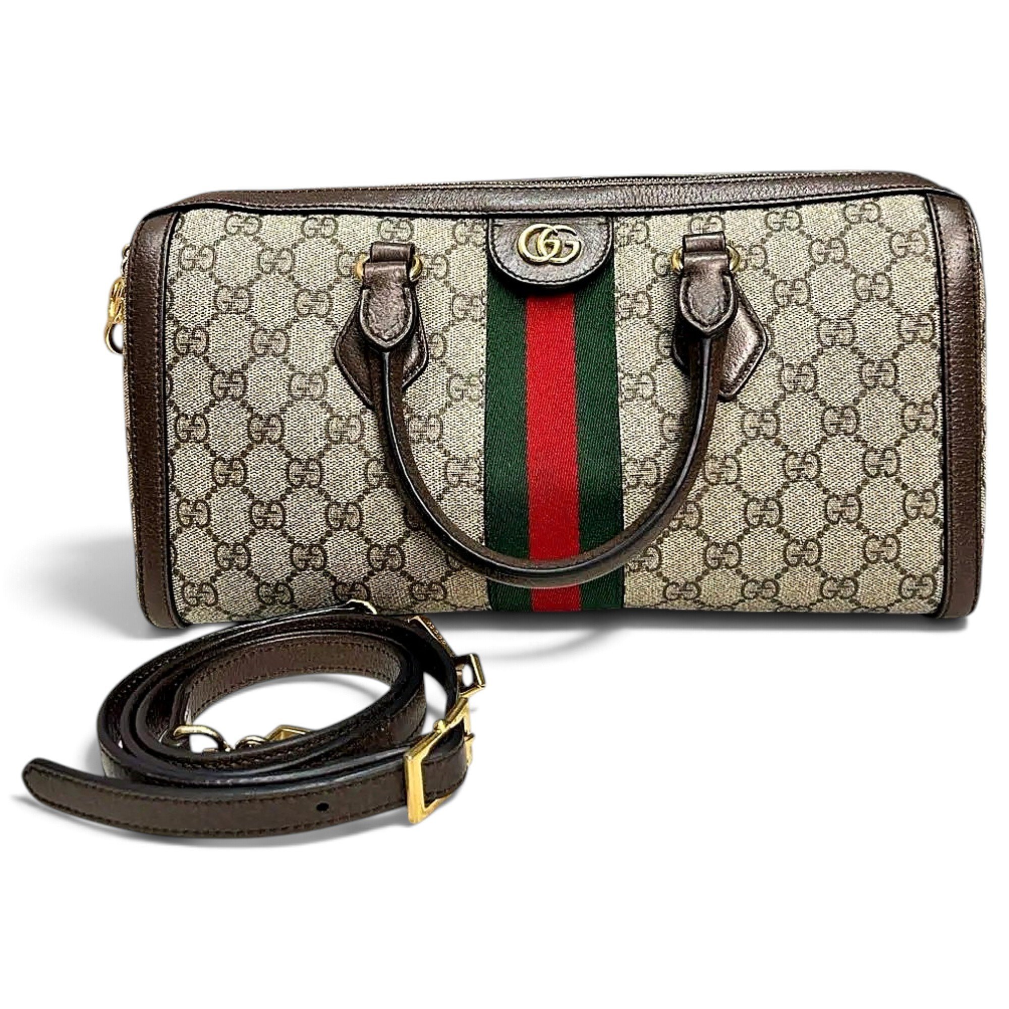 Ophidia Boston vinyl crossbody bag