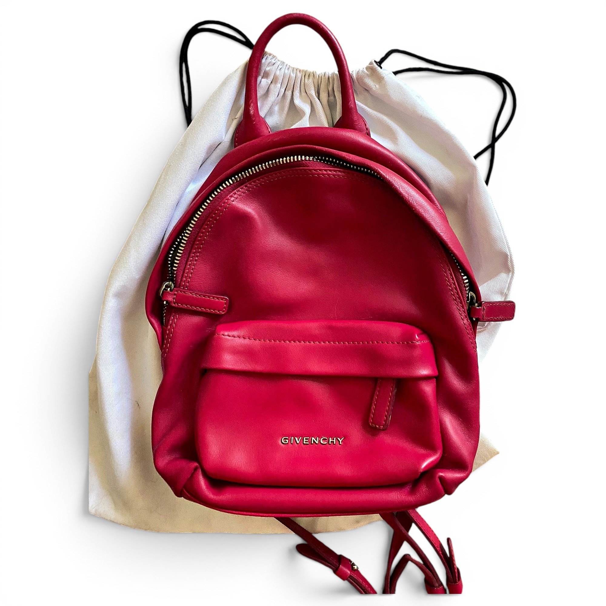 Leather backpack