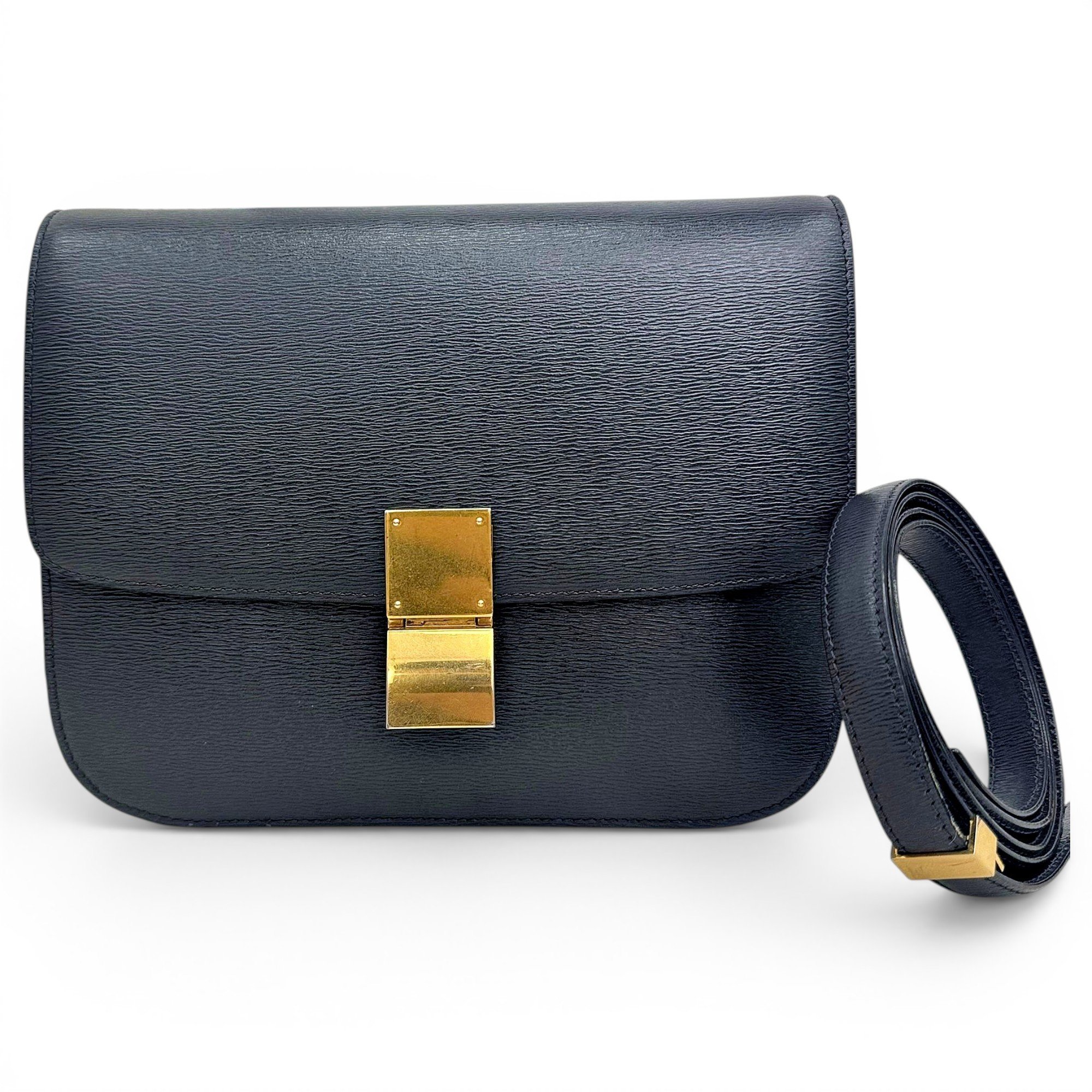 Classic leather crossbody bag