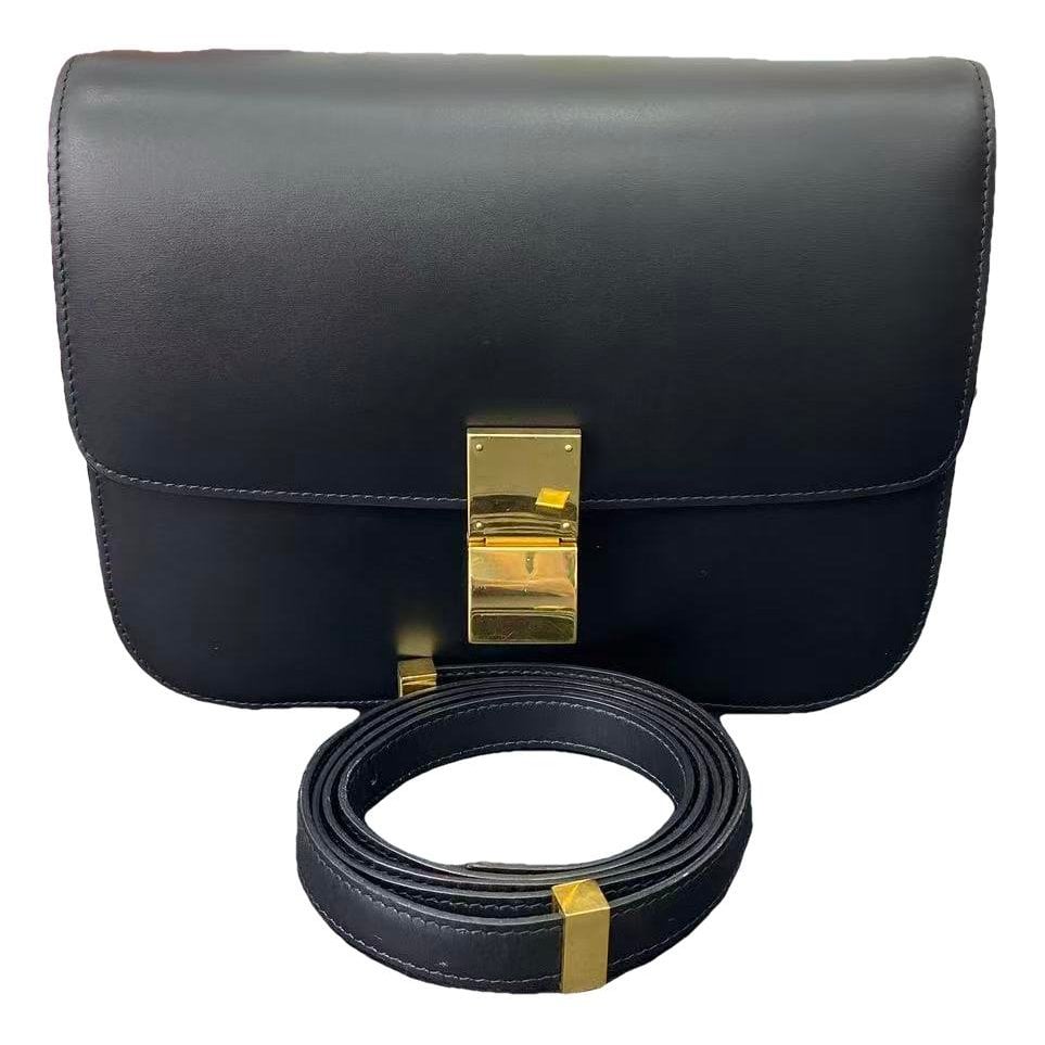 Classic leather crossbody bag