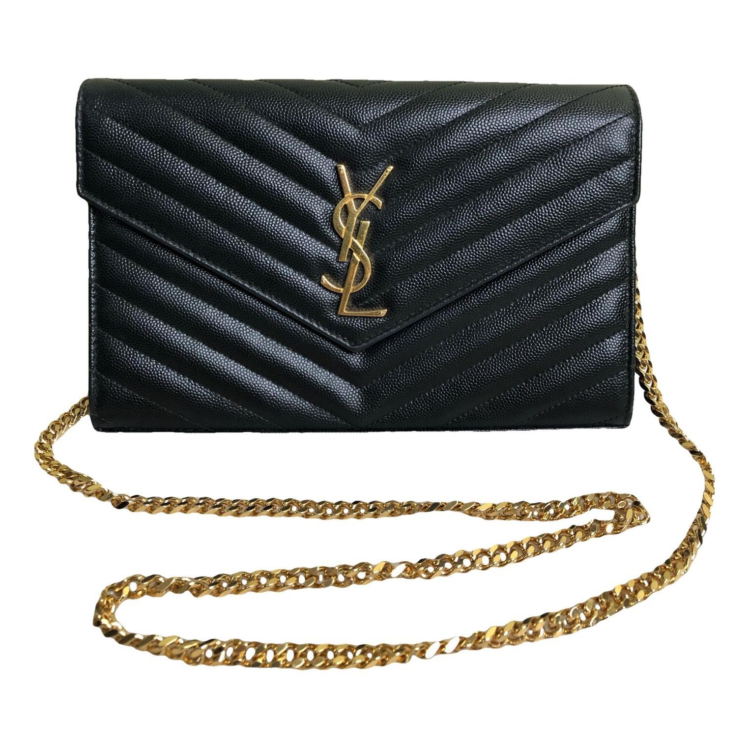 Portefeuille enveloppe leather crossbody bag