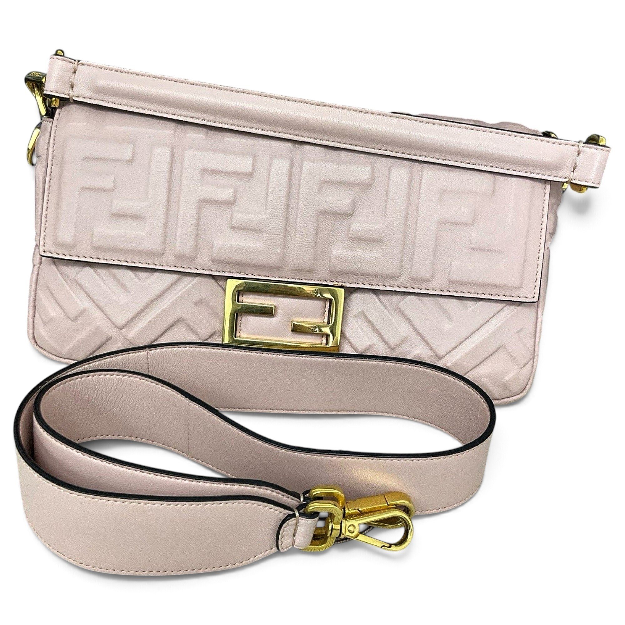 Baguette leather handbag