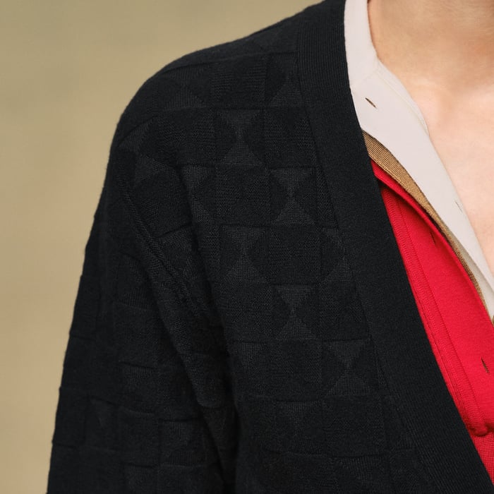 Noir "Medor" Long-sleeve Cardigan