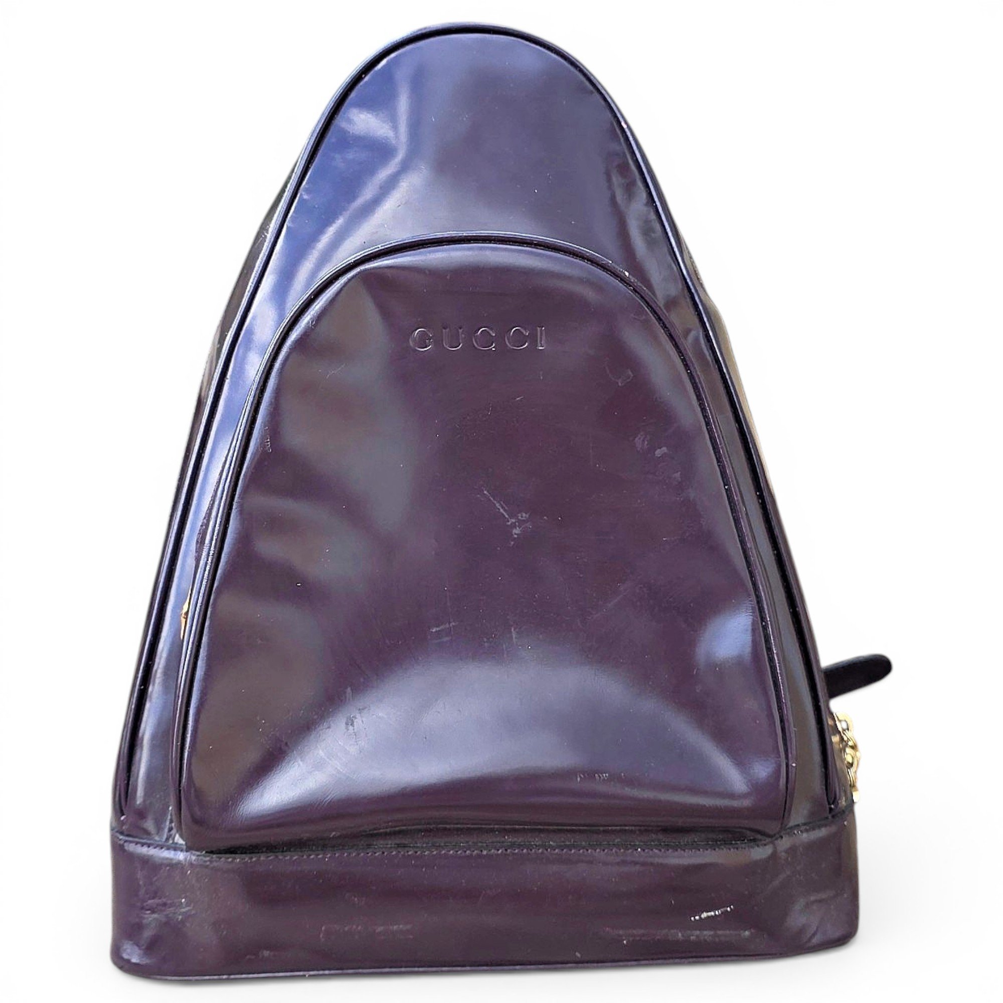 Vintage Bamboo leather backpack