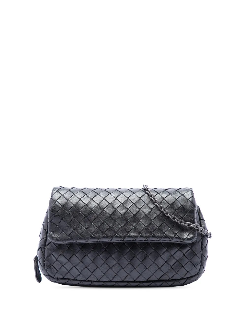 2012-2026 Mini Nappa Intrecciato Expandable Chain Flap crossbody bag