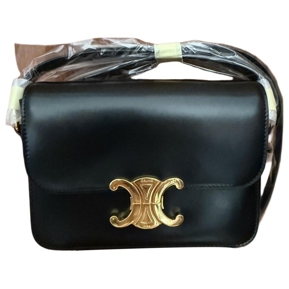 Triomphe leather handbag