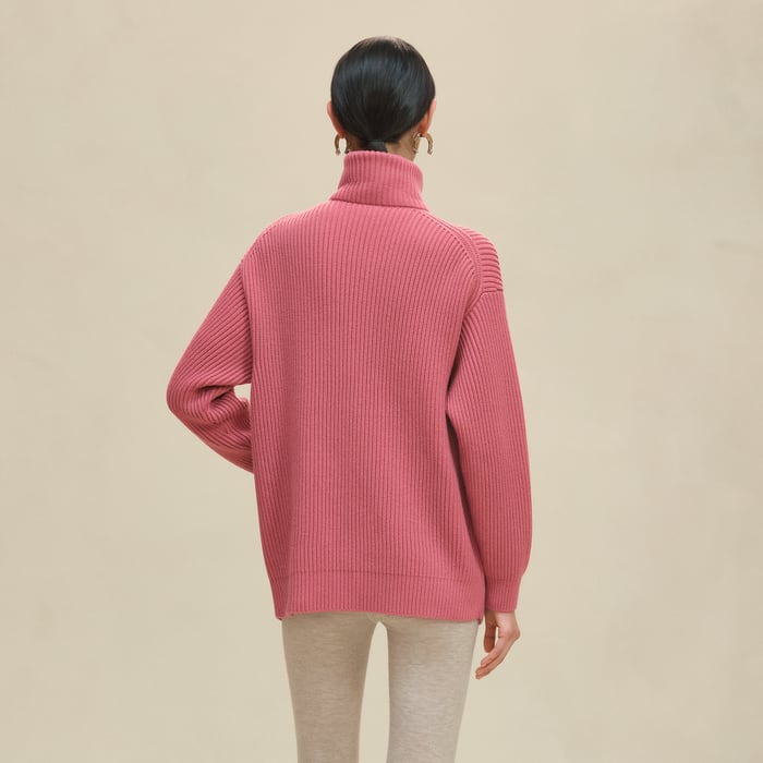 Rose Sorbet Wool Knit Jacket