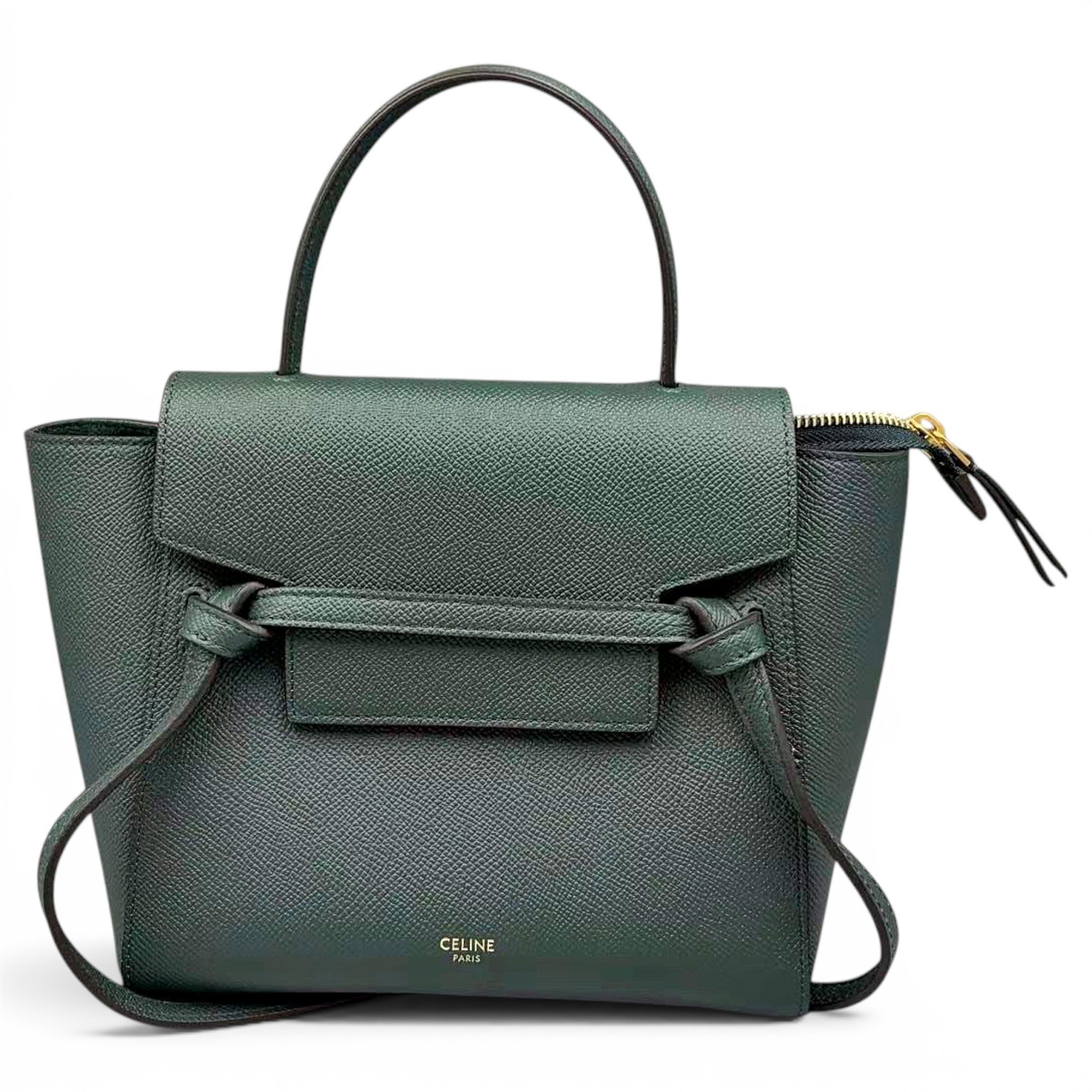 Belt leather handbag