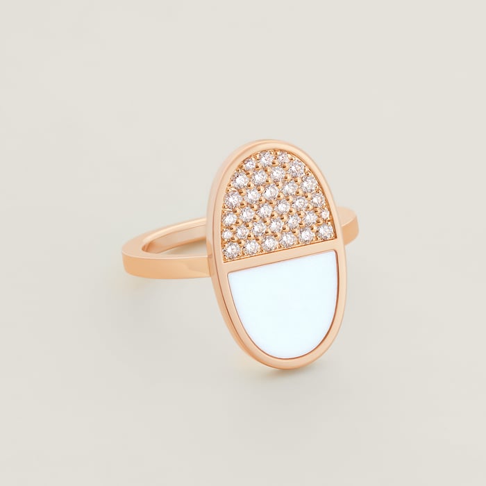 Sans Coloris Chaine d'Ancre Verso Ring, Medium Model