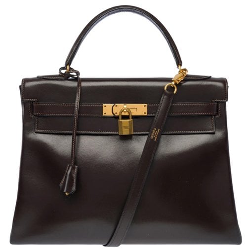 Kelly 32 leather handbag