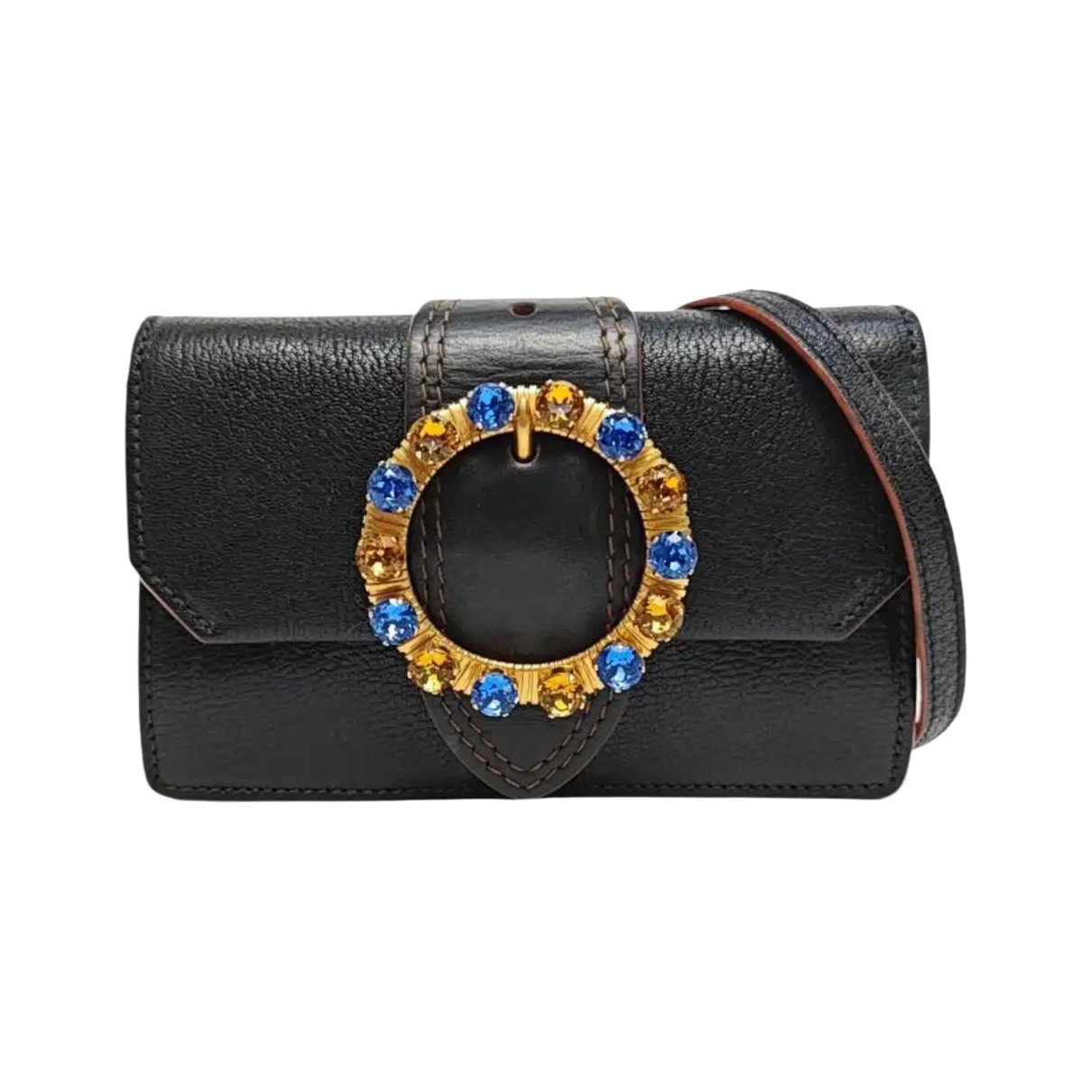 My Miu leather handbag