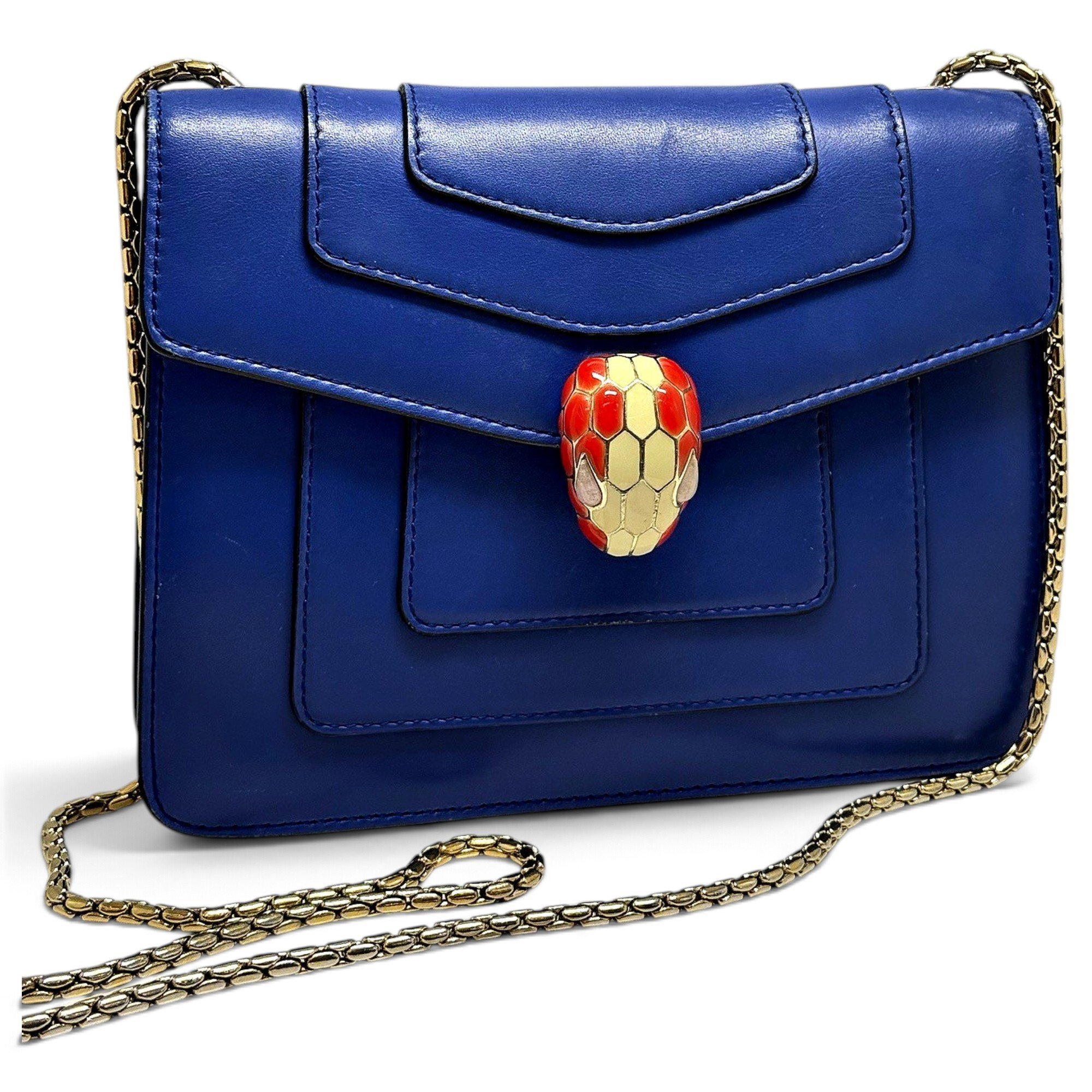 Serpenti leather crossbody bag