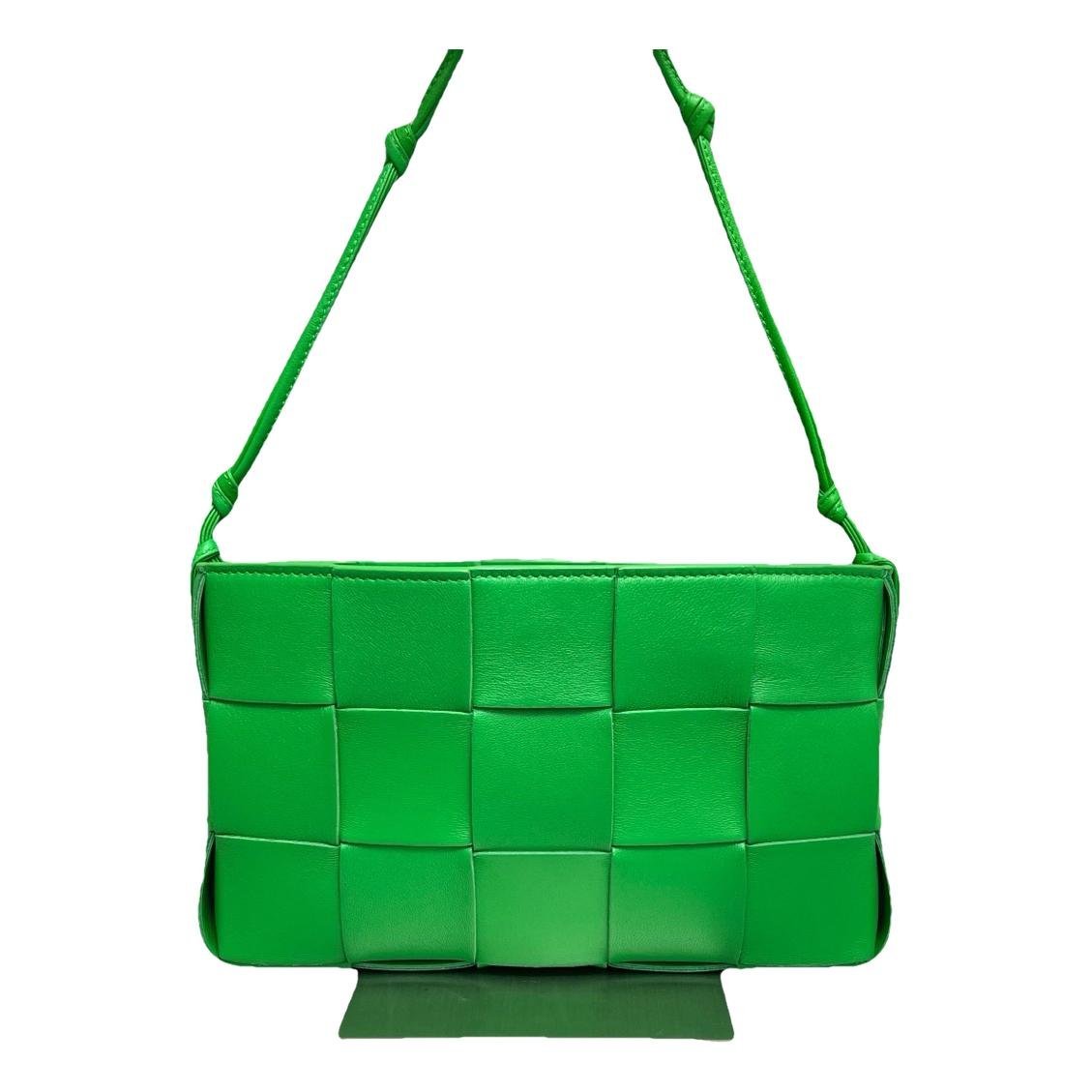 Cassette leather handbag