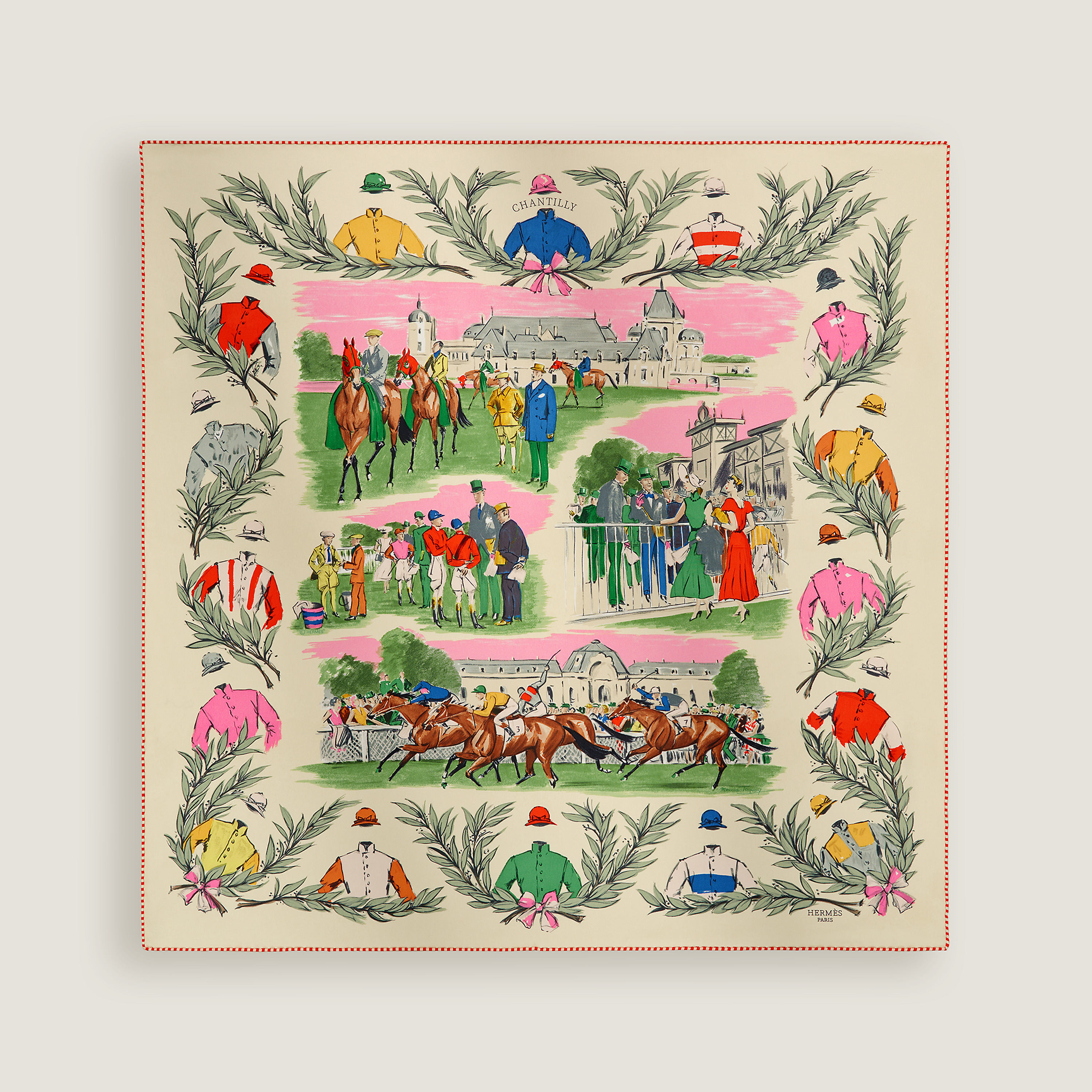 Champ de Courses a Chantilly scarf 70