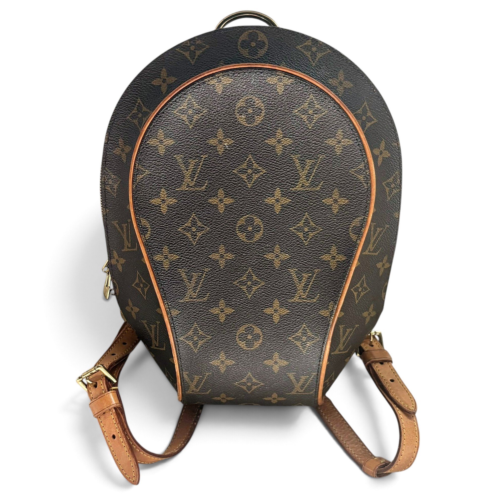 Ellipse leather backpack