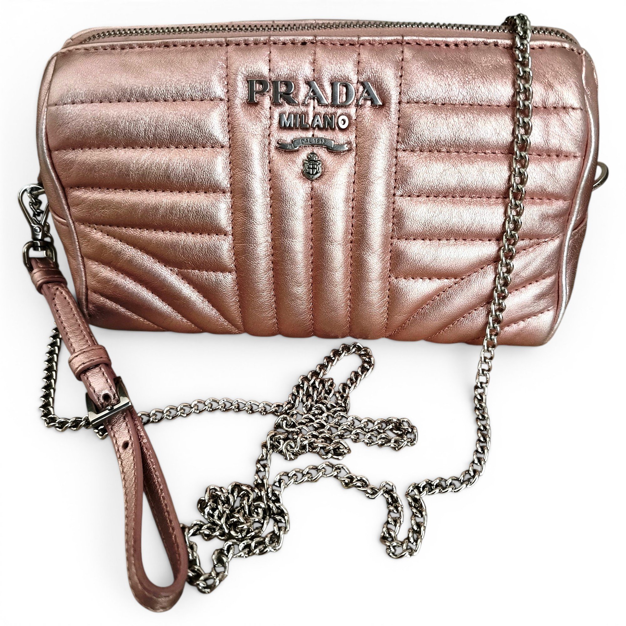 Diagramme leather crossbody bag