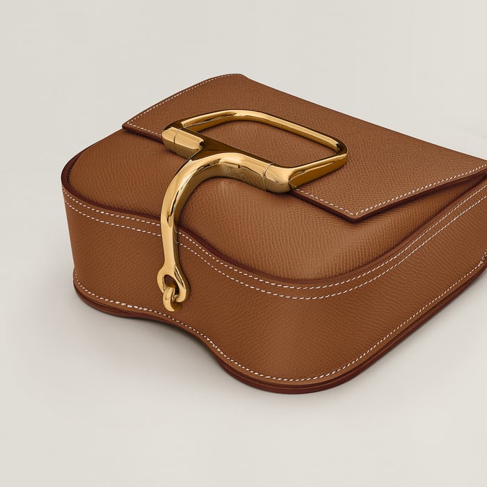 Gold Bolso Hermès Della Cavalleria Mini