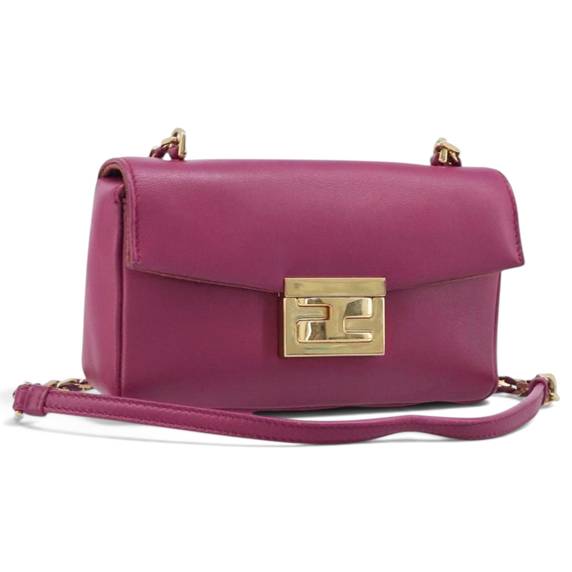 Baguette Chain leather mini bag