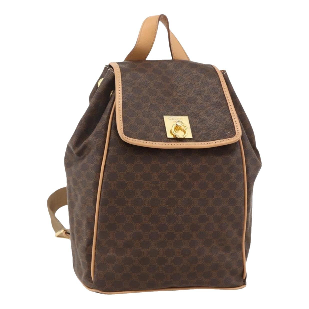 Leather backpack