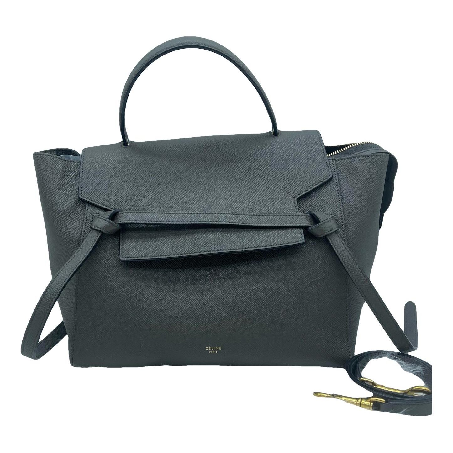 Belt leather handbag