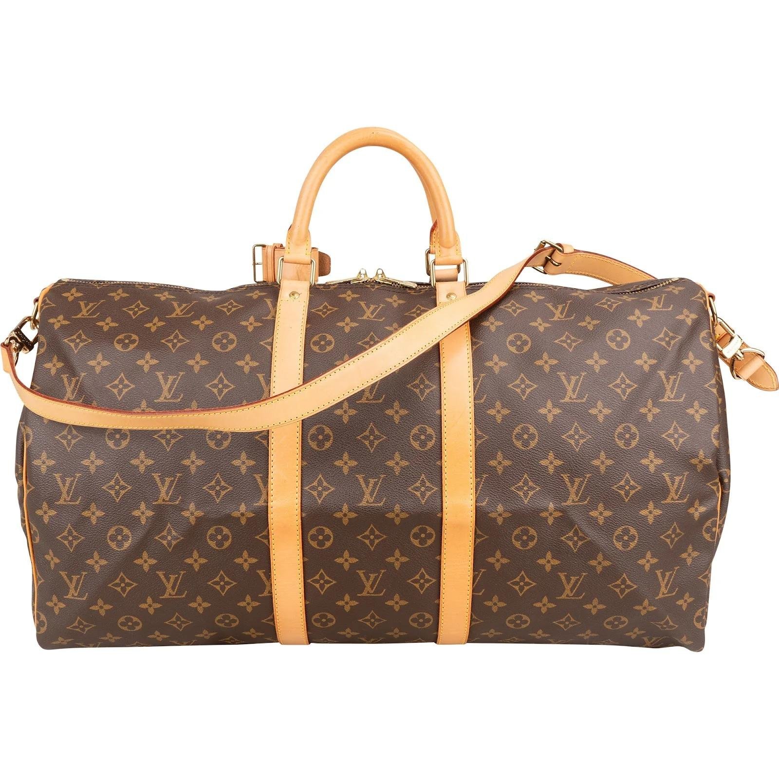 Keepall leather travel bag