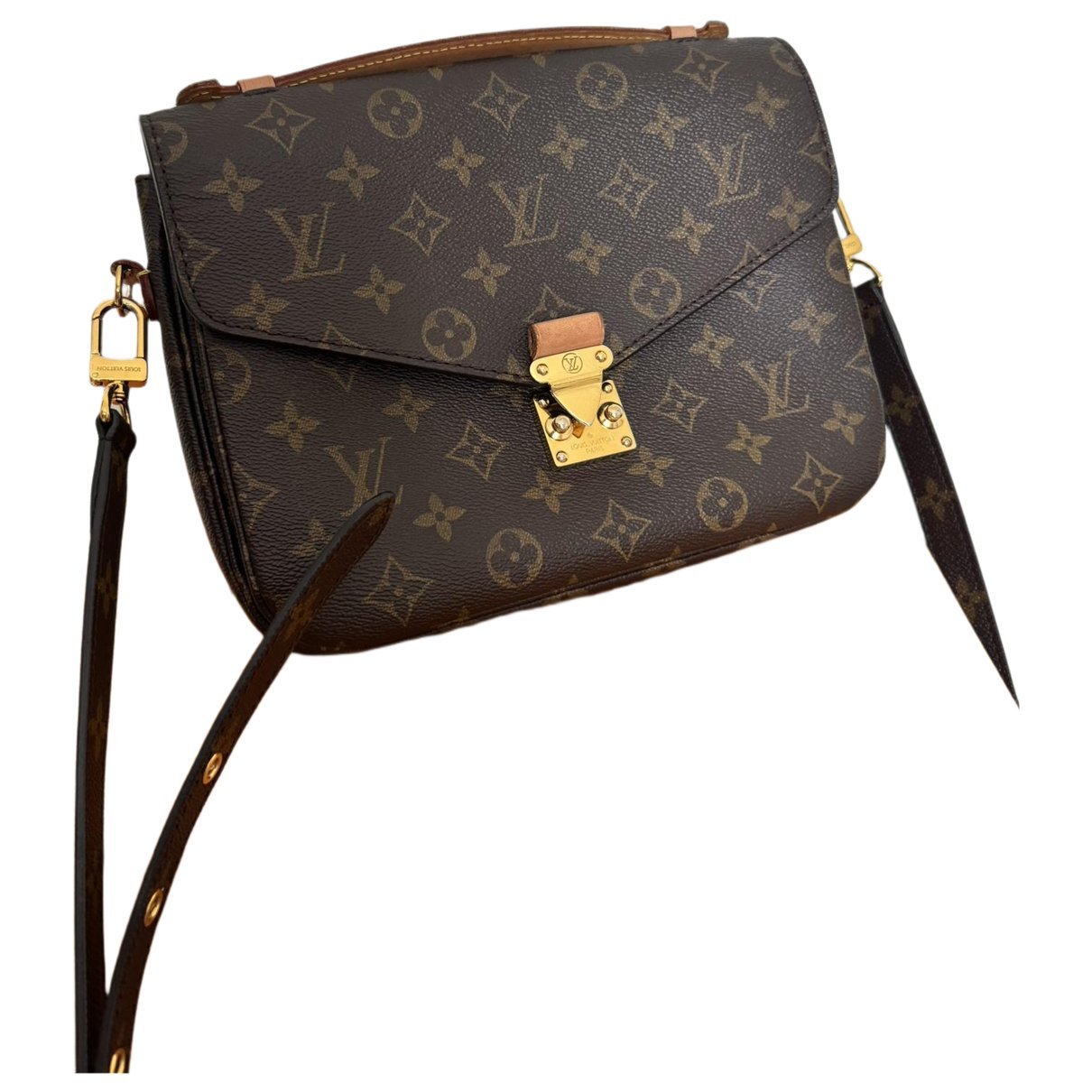 Leather clutch bag
