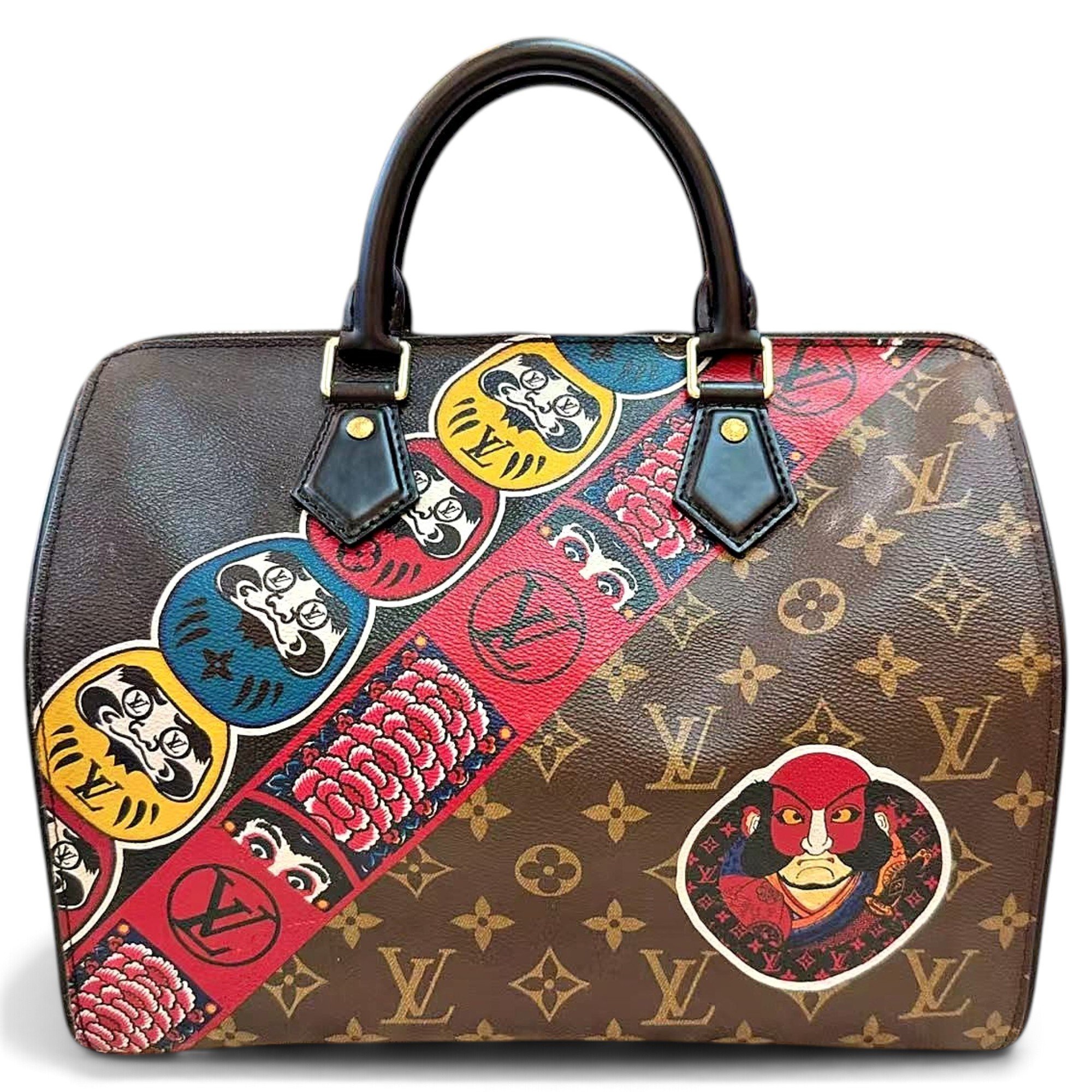 Speedy leather handbag