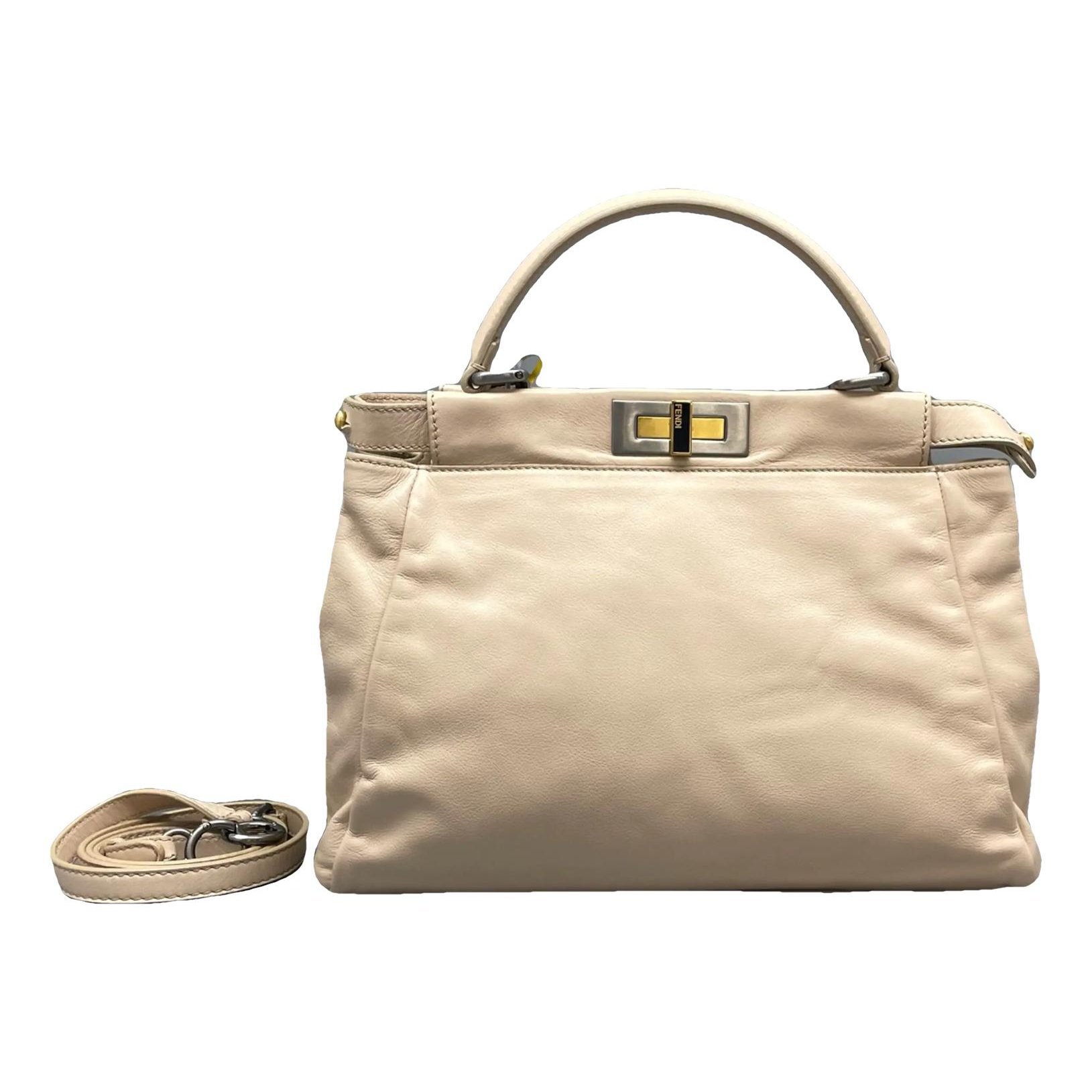 Peekaboo leather handbag