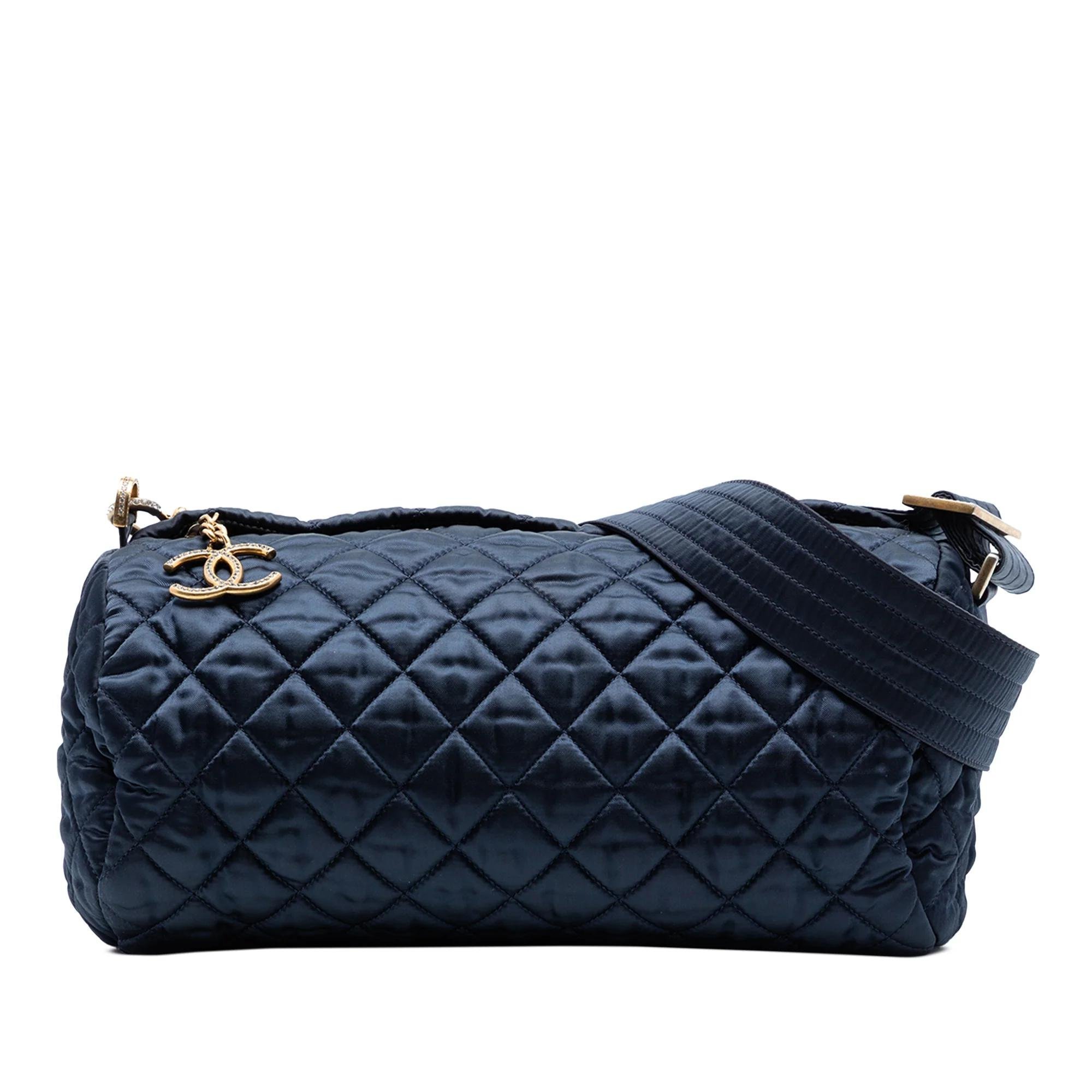 Trendy CC Quilted cloth handbag
