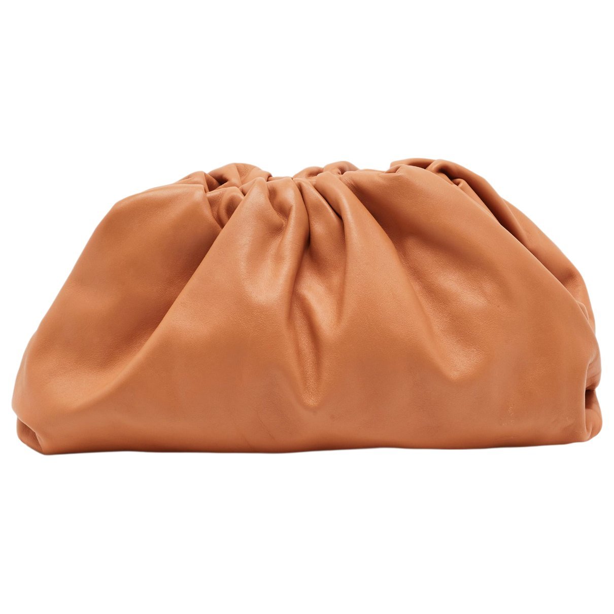 Pouch leather clutch bag