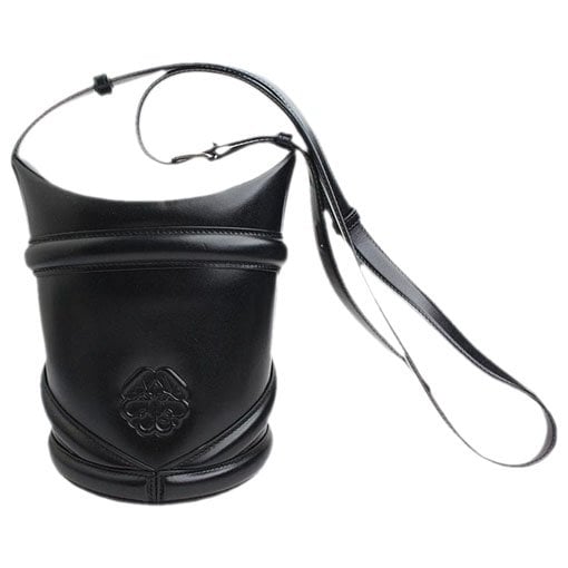 Leather clutch bag