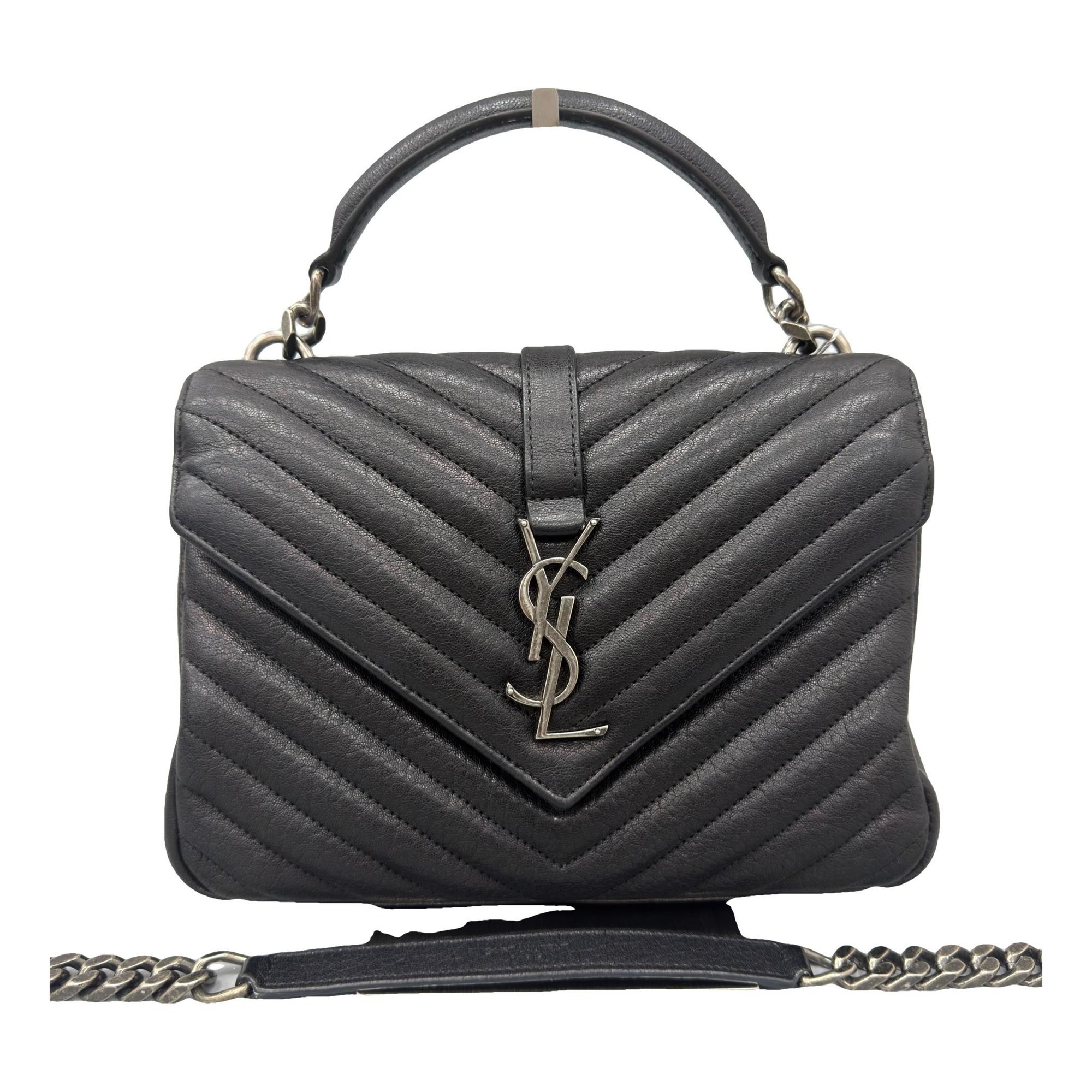 Collége monogramme leather handbag