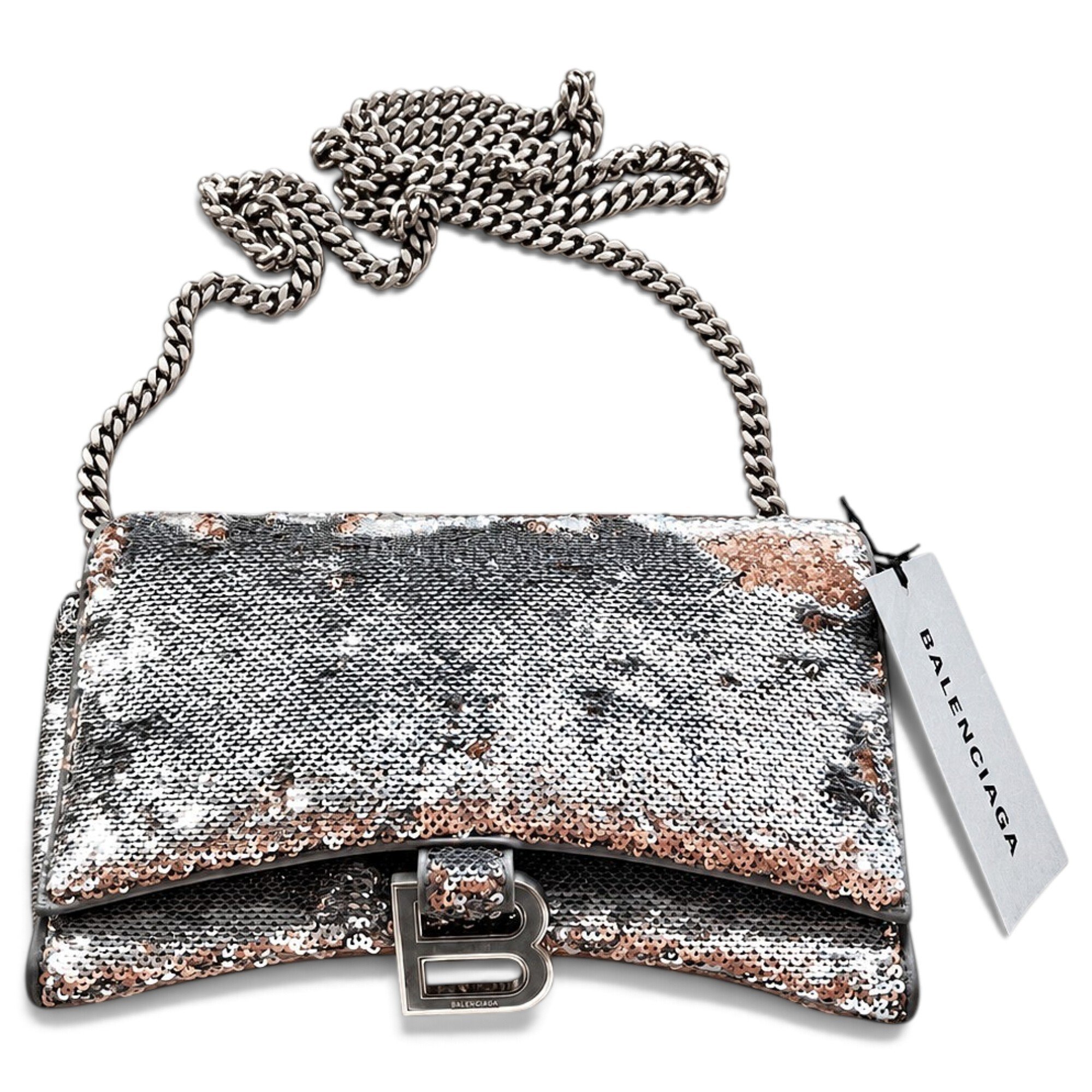 Glitter clutch bag