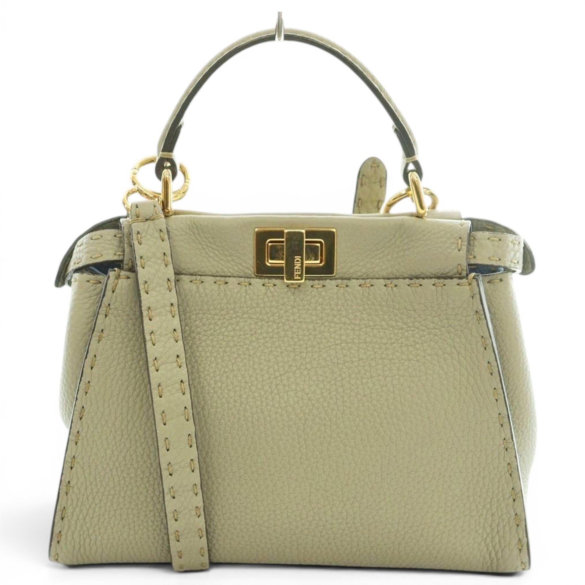 Peekaboo leather handbag