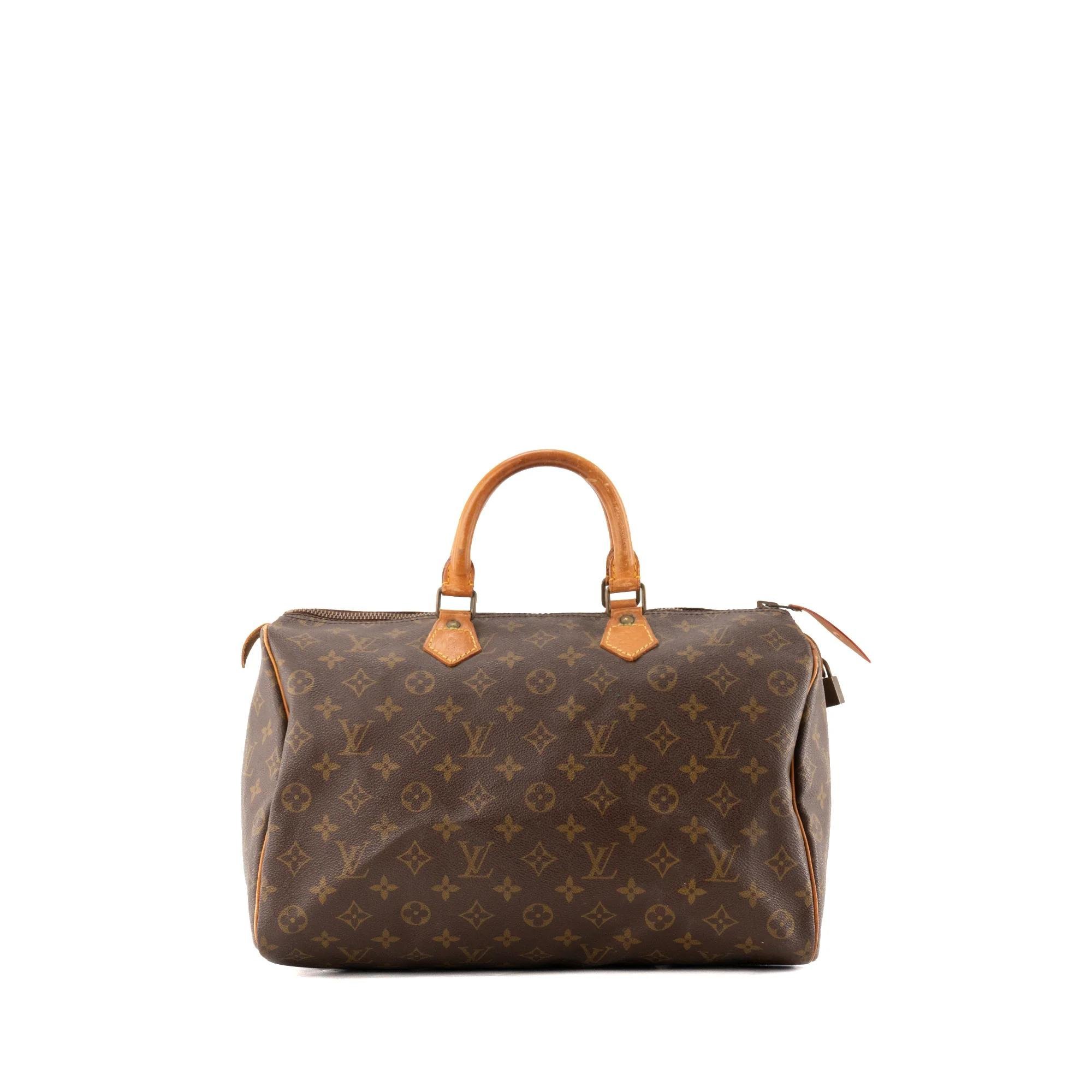 Speedy leather handbag