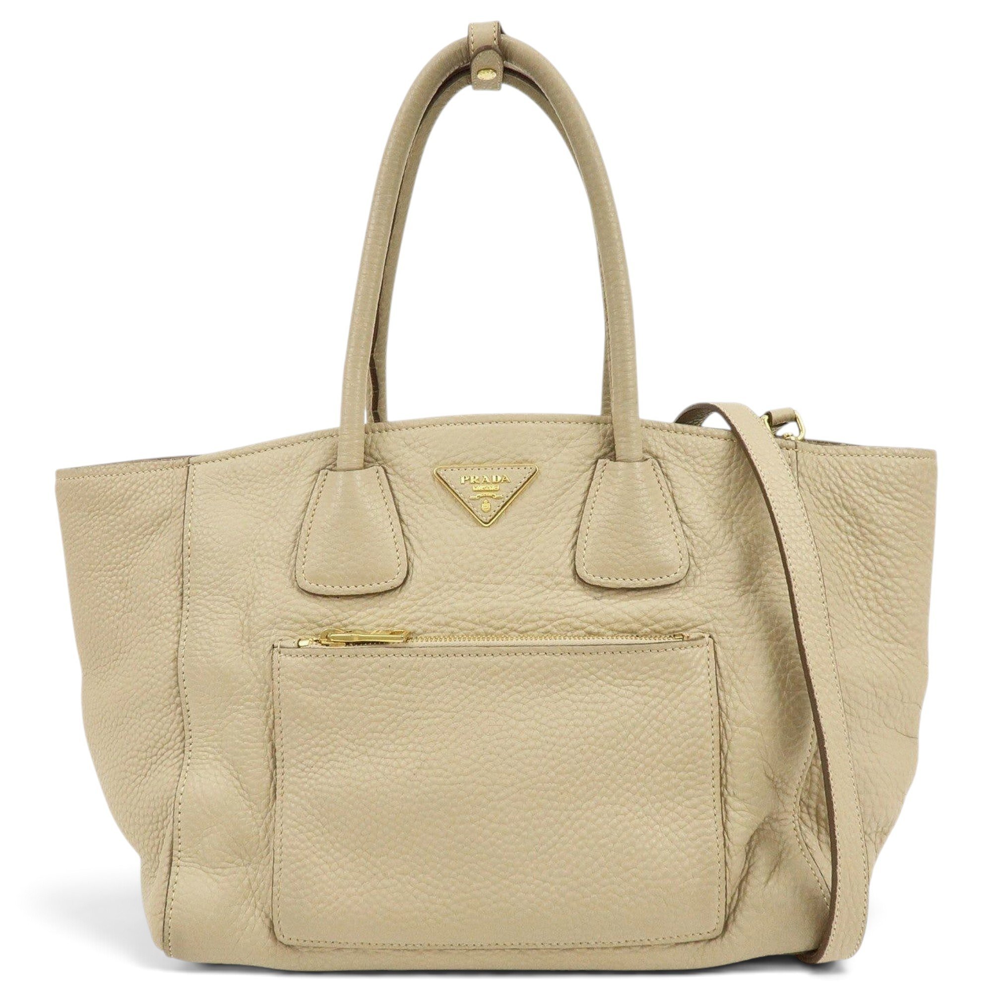 Triangle leather handbag