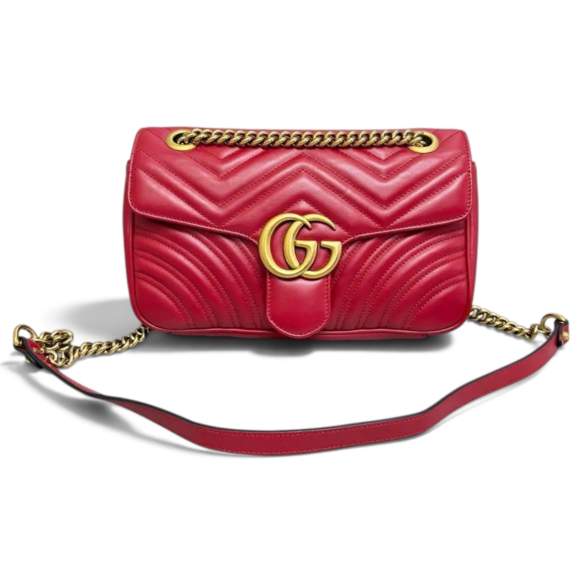 GG Marmont Flap leather crossbody bag
