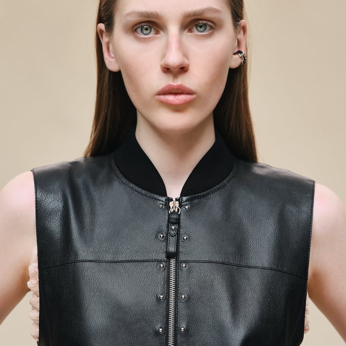 Noir Fitted Vest