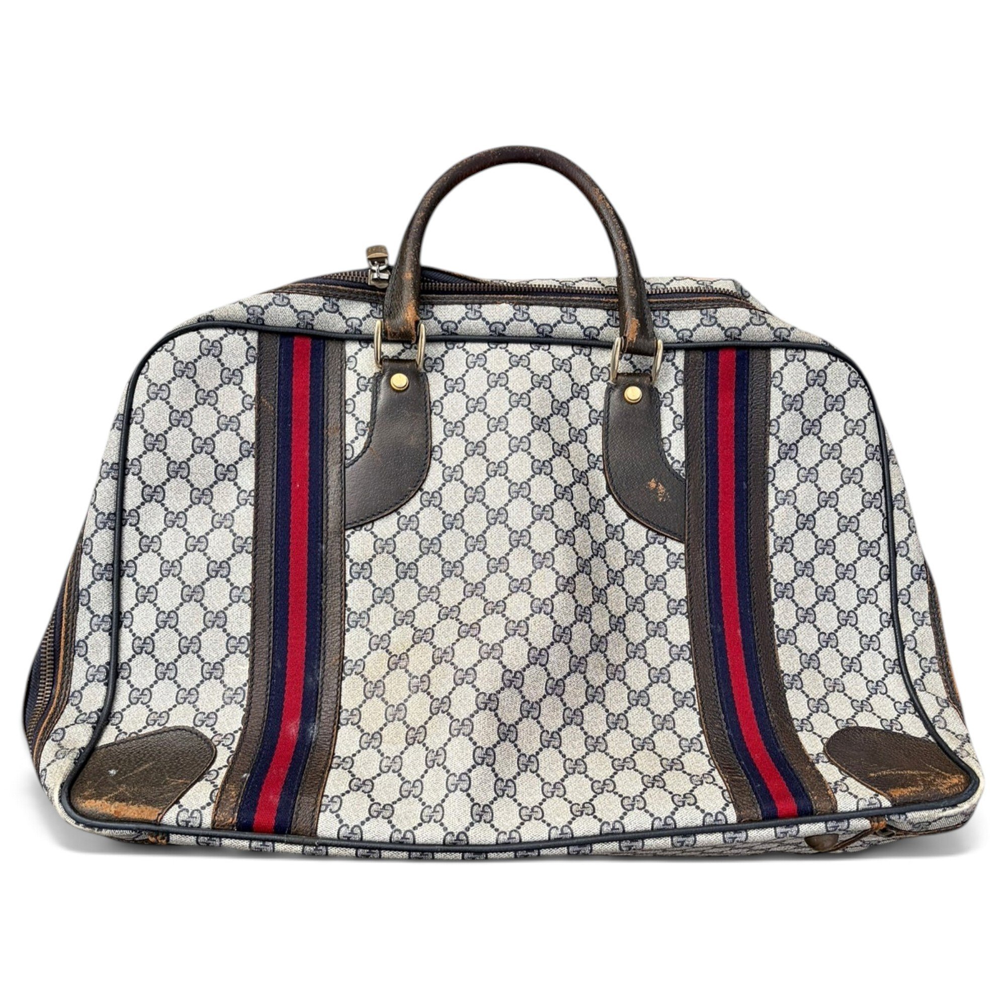Leather travel bag
