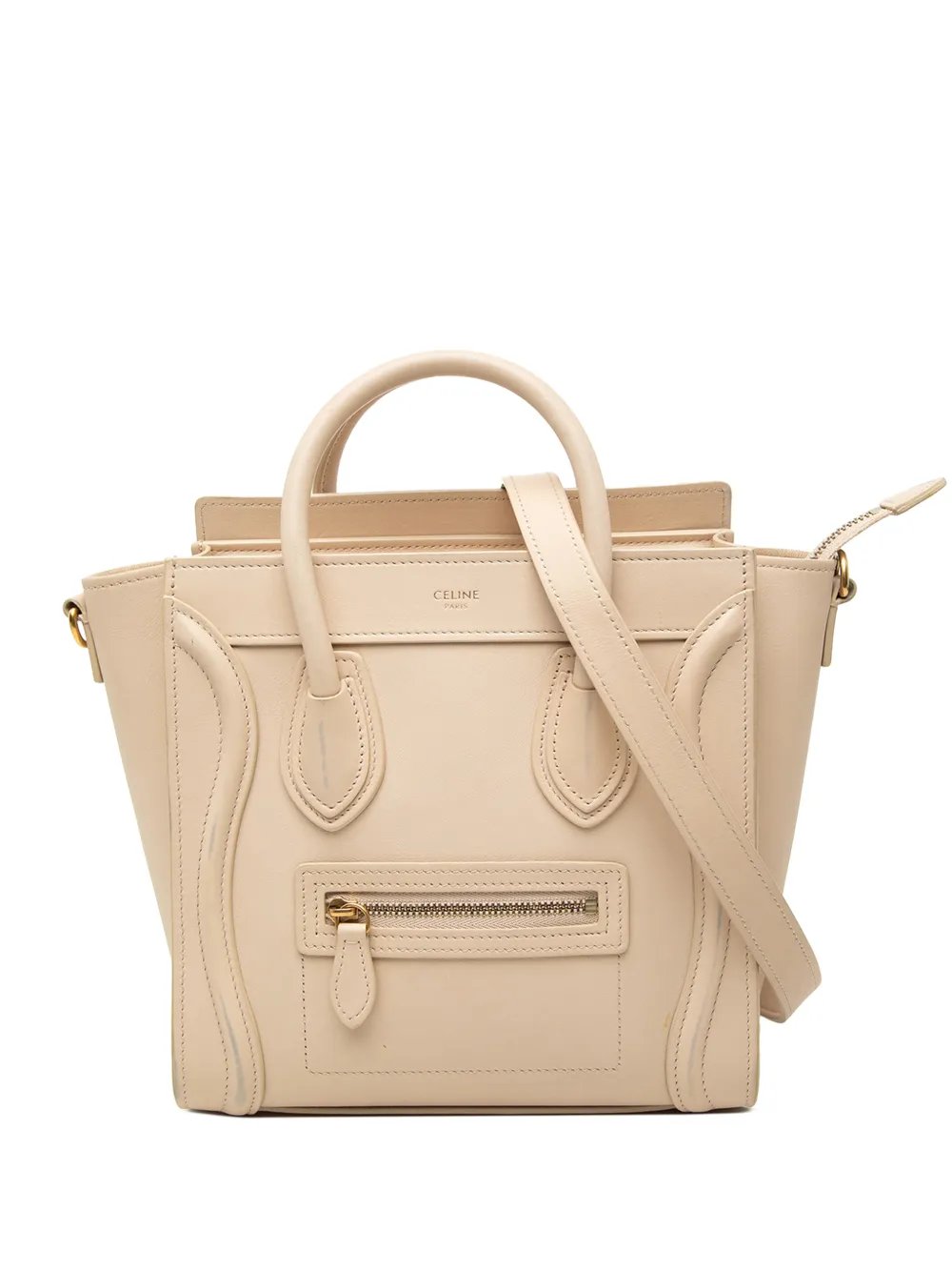 Celine 2019 Nano Leather Luggage Tote satchel