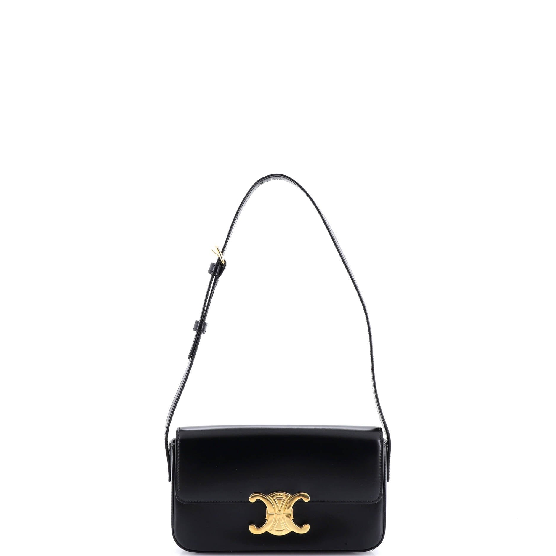 Celine Triomphe East-West Shoulder Bag Smooth Calfskin