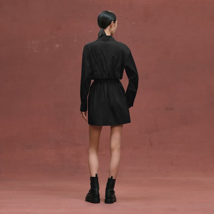 Noir Short Polo Dress
