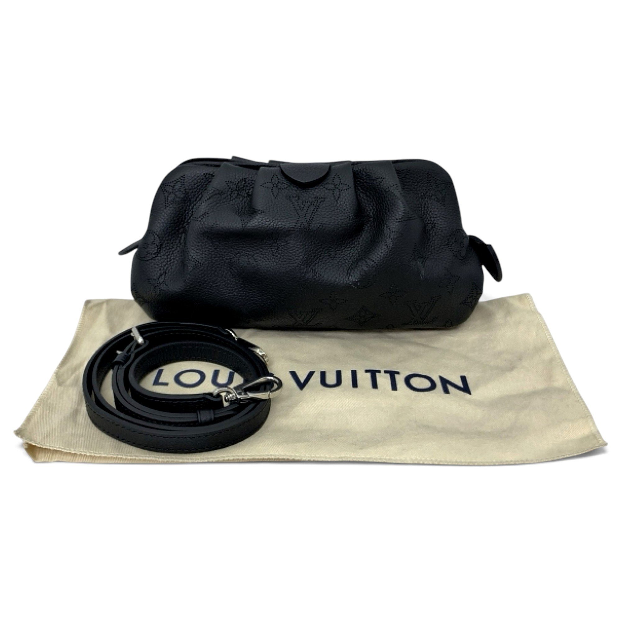 Leather clutch bag
