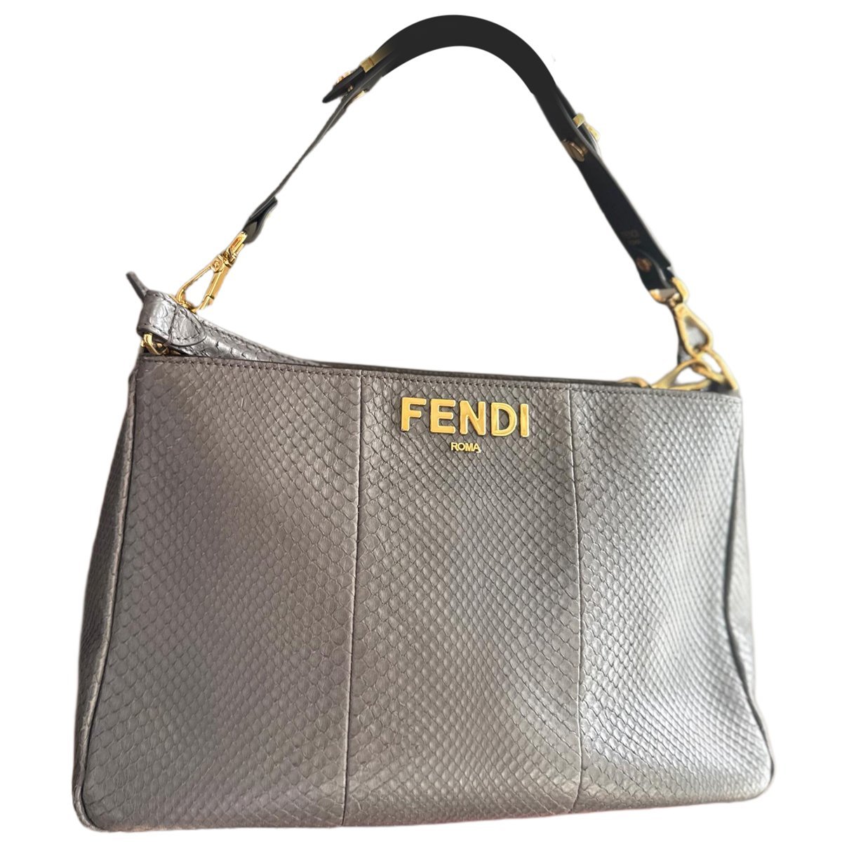 Fendigraphy leather handbag