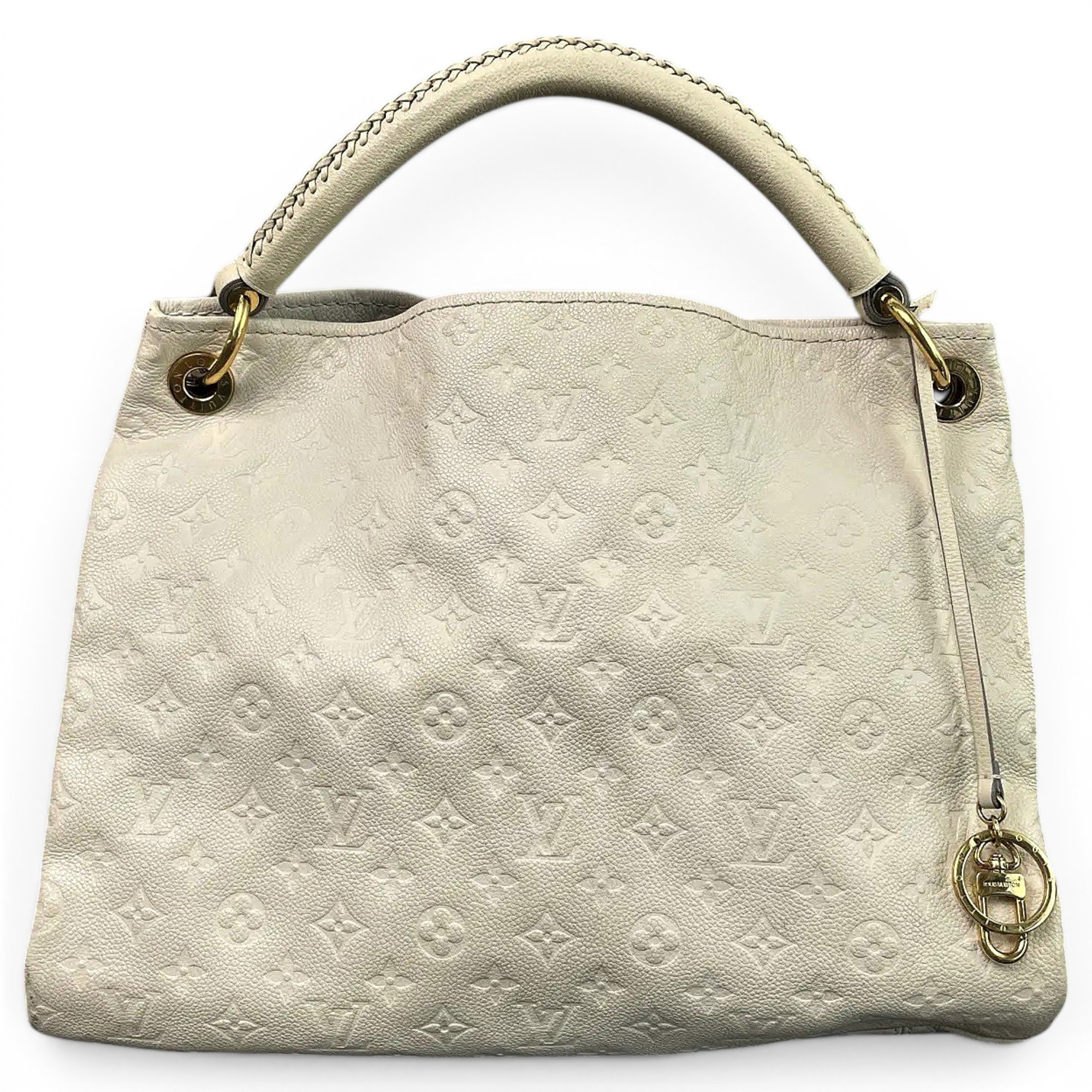 Artsy leather handbag
