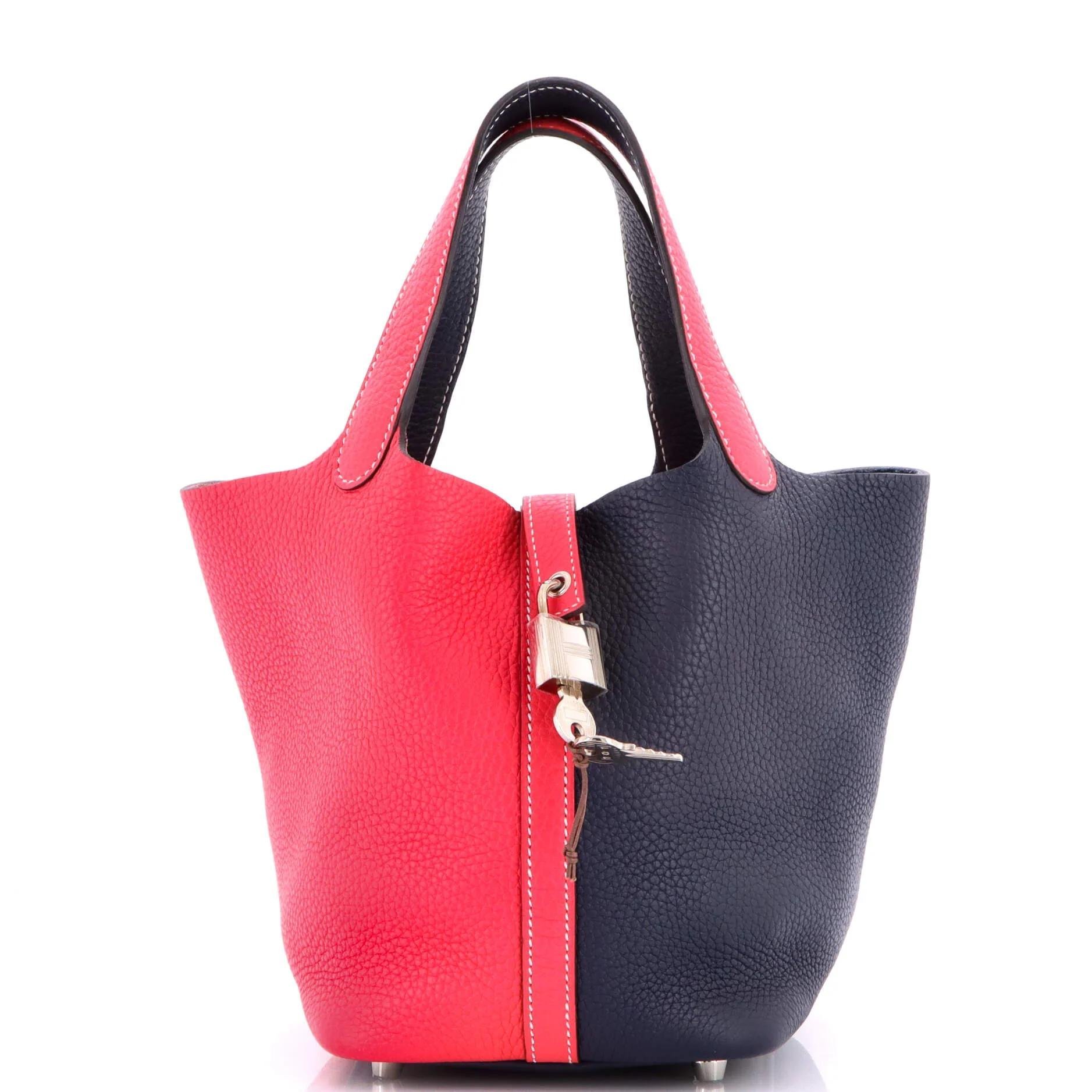Picotin leather handbag