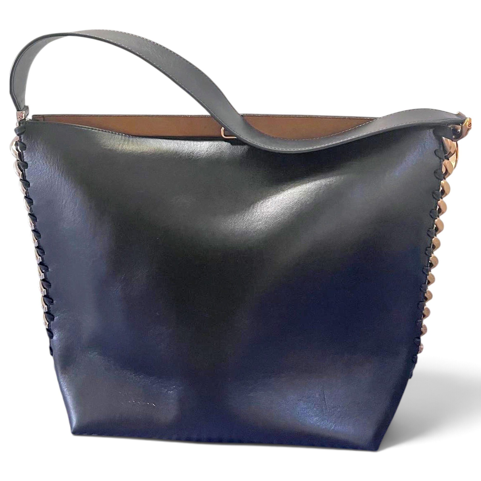 Vegan leather tote
