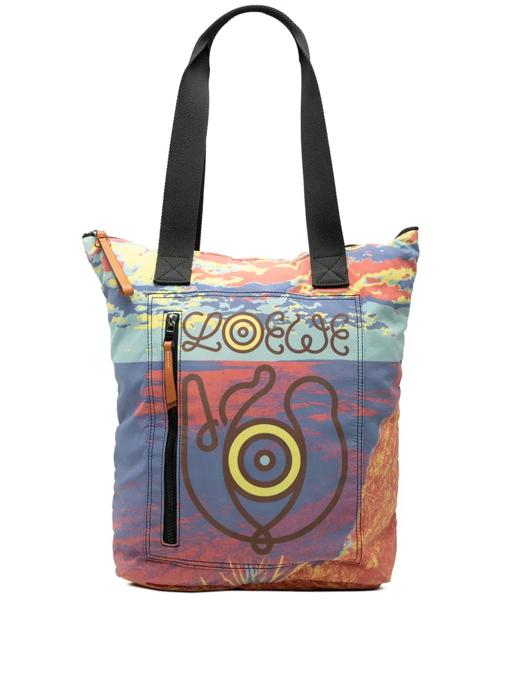 2021 Printed Nylon Eye Loewe Nature tote bag